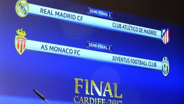 Derbi i Madridit në gjysmëfinale, Juventus luan me Monakon
