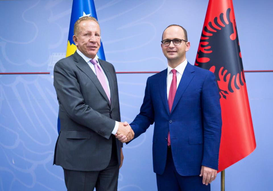 Kosovo's Deputy Prime Minister Pacolli holds his first official visit to Albania