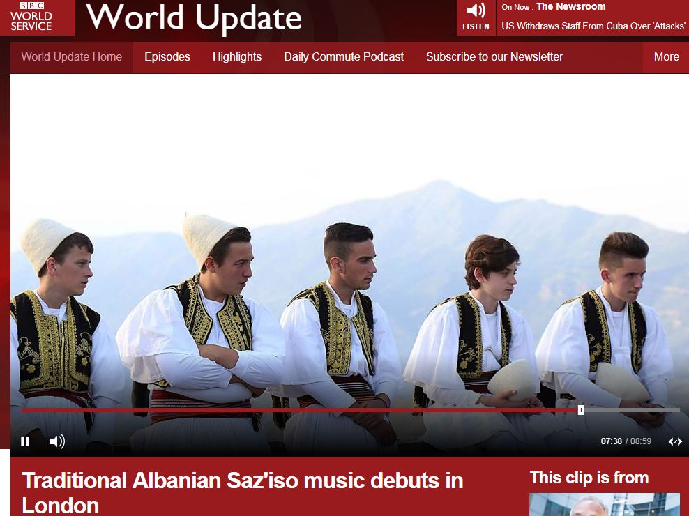 Video / Muzika tradicionale shqiptare Saz'iso debuton në Londër