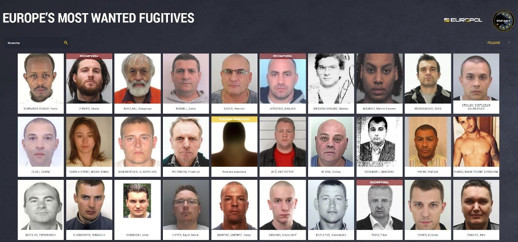 Lista e 56 kriminelëve më të kërkuar në Europë, mes tyre një shqiptar