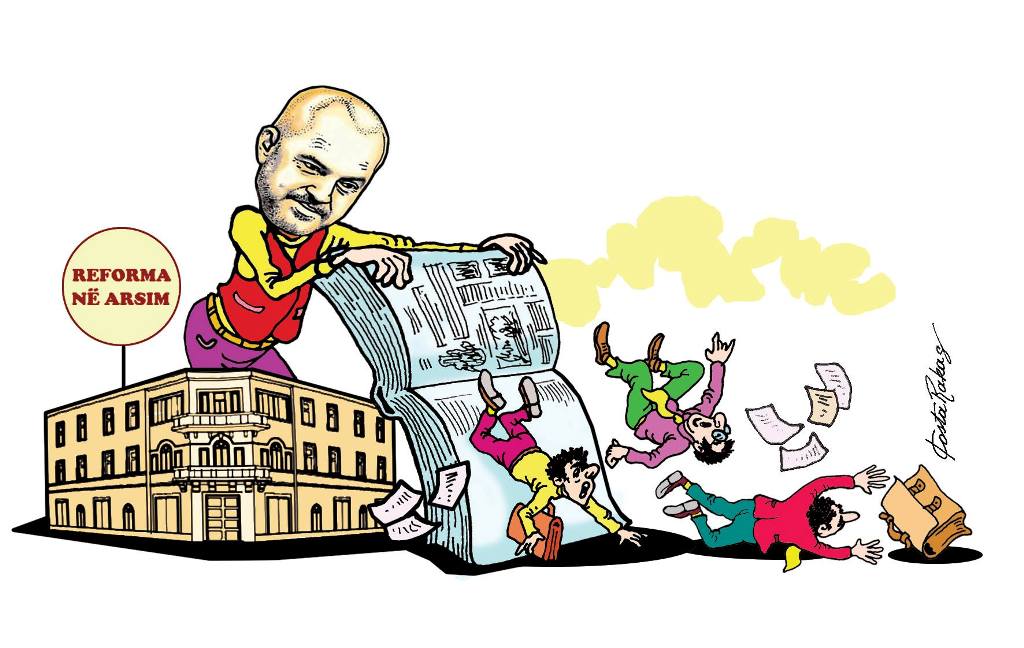 Karikatura e ditës në Albanian Free Press nga Kosta Raka (8 janar 2018)
