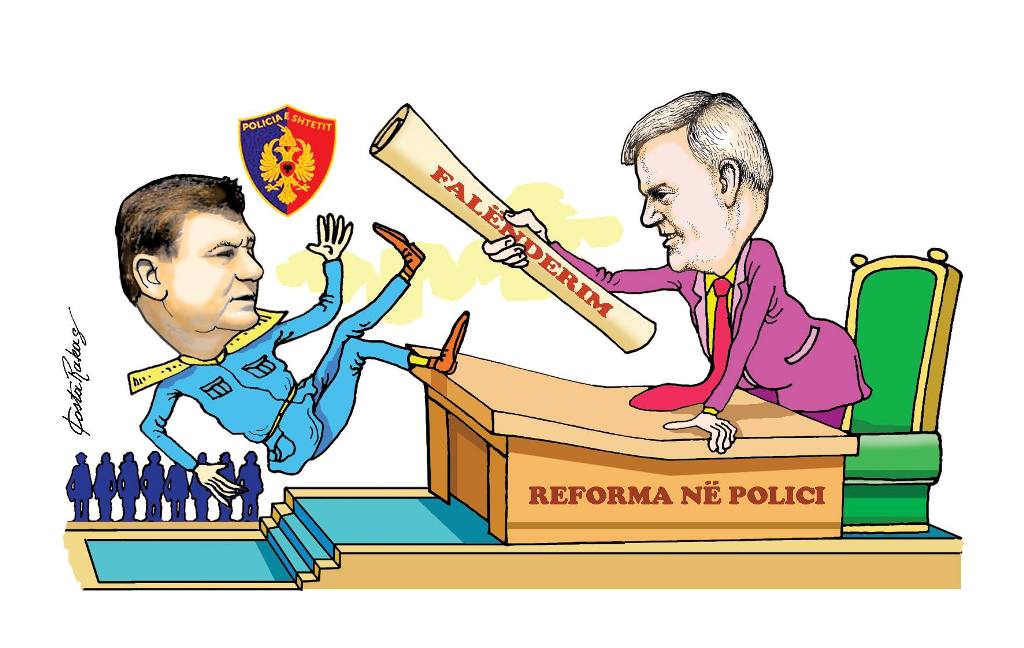 Karikatura e ditës në Albanian Free Press nga Kosta Raka (9 janar 2018)
