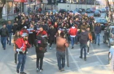 Students in Albania continue their protest